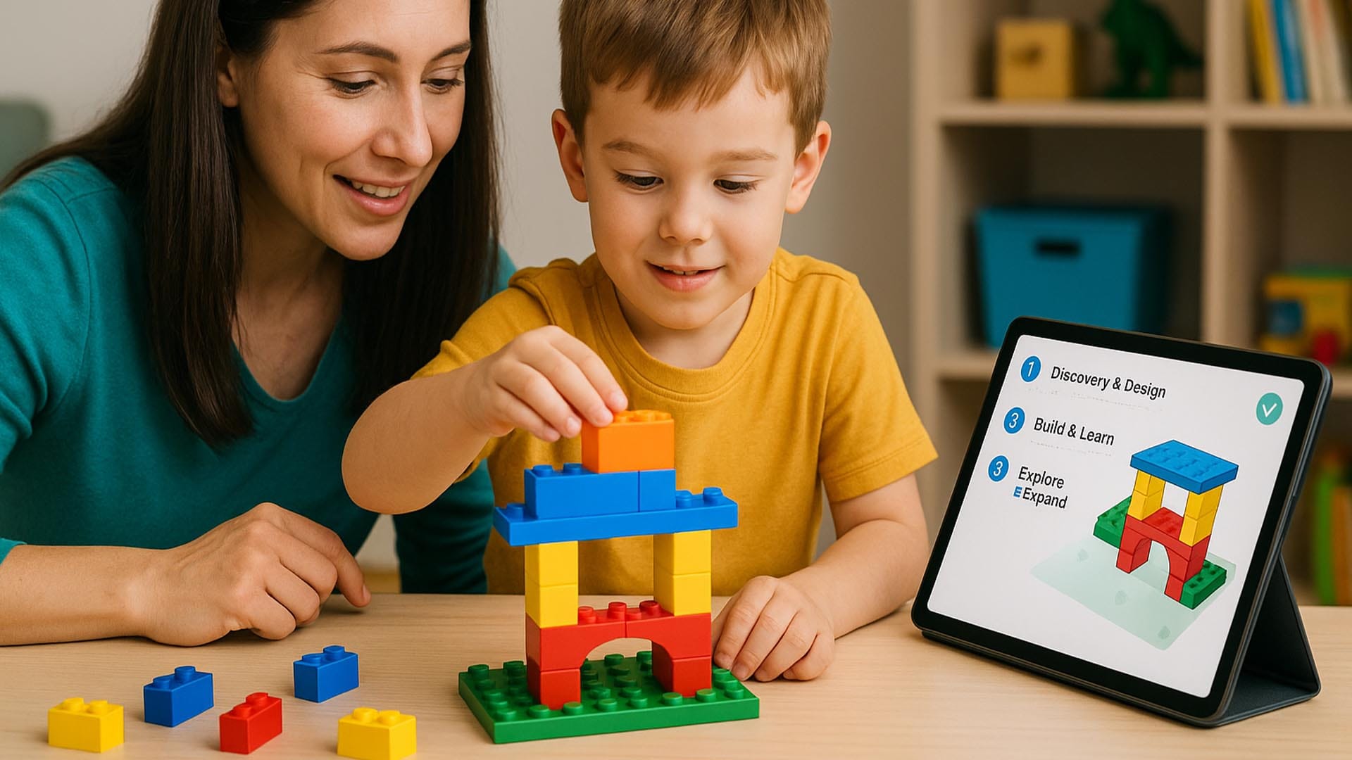 BrickSmart: How Generative AI Boosts Kids’ Spatial Language Through Block Building