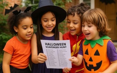 A Free & Frighteningly Fun Neighborhood Halloween Scavenger Hunt