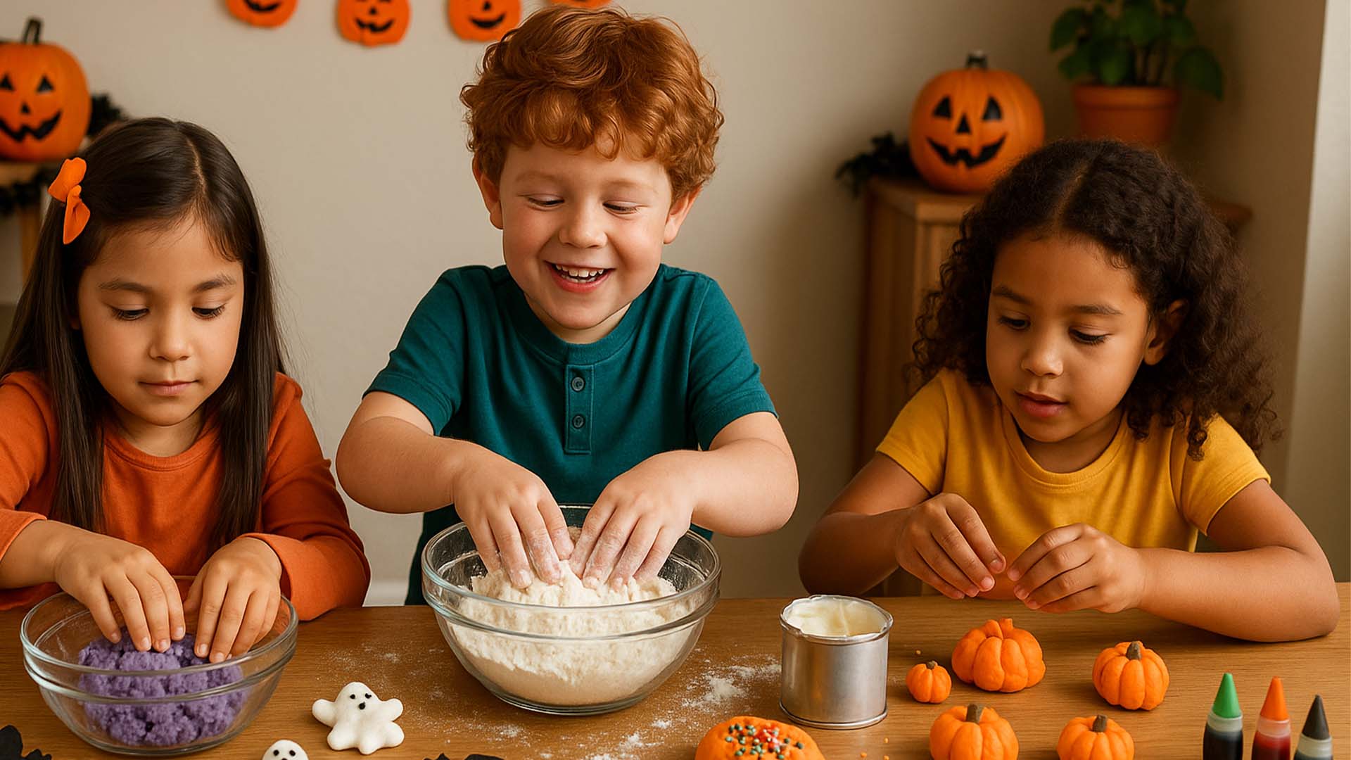 Edible Halloween Playdough: 2-Ingredient, No-Bake Dough for Spooky Sensory Fun